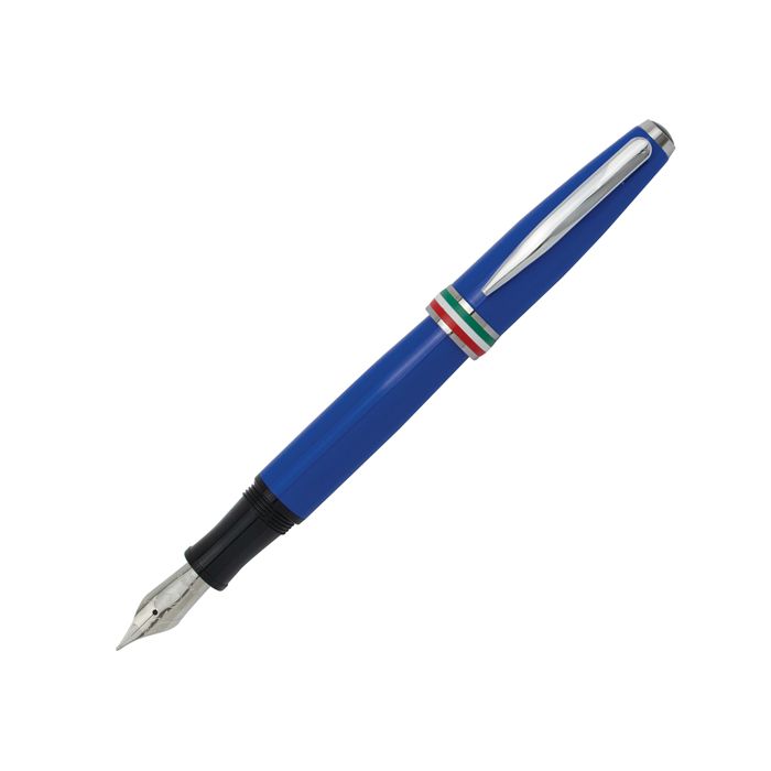 Penna stilografica Aldo Domani - punta M - fusto azzurro italia - Monteverde main product photo