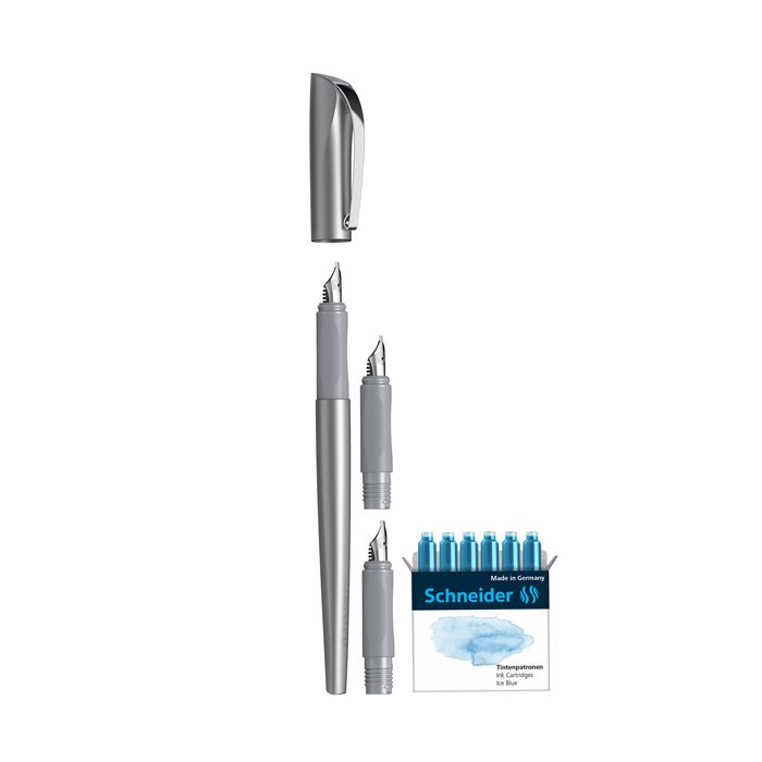 Set penna stilografica Callissima - 3 punte intercambiabili incluse - fusto antarcite - Schneider main product photo