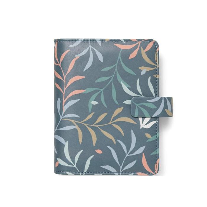 Organiser Botanical - f.to Pocket 146 x 128 x 36 mm - con cinturino - blu - Filofax main product photo