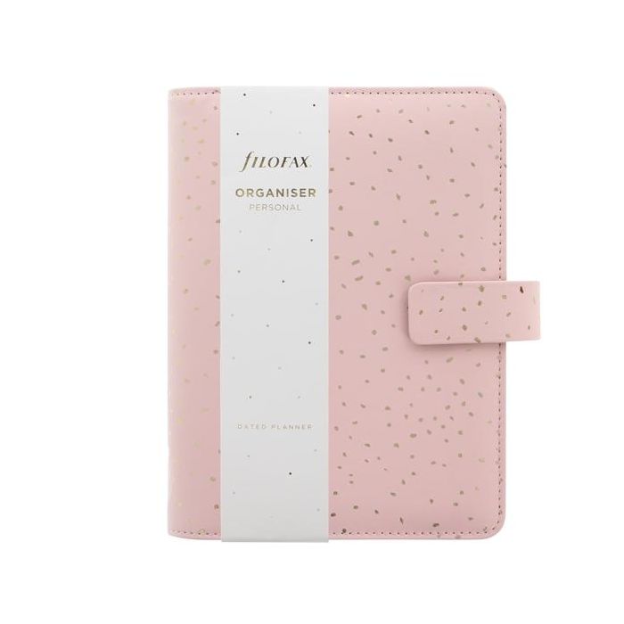 Organiser Confetti - f.to Personal - 187 x 153 x 40 mm - con cinturino - rosa - Filofax main product photo