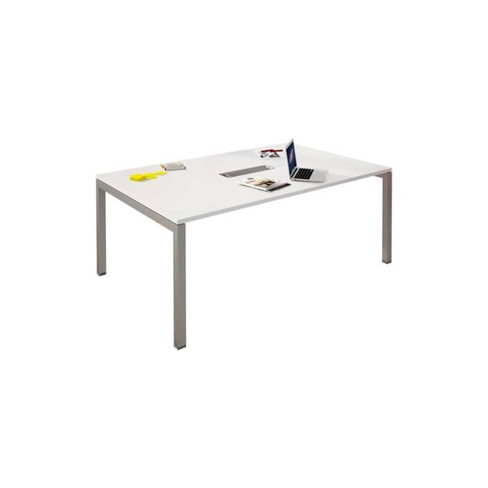 Tavolo riunioni Artexport Bridge 160x120x72,5 cm gambe alluminio - piano bianco - SOL-TR-3 main product photo