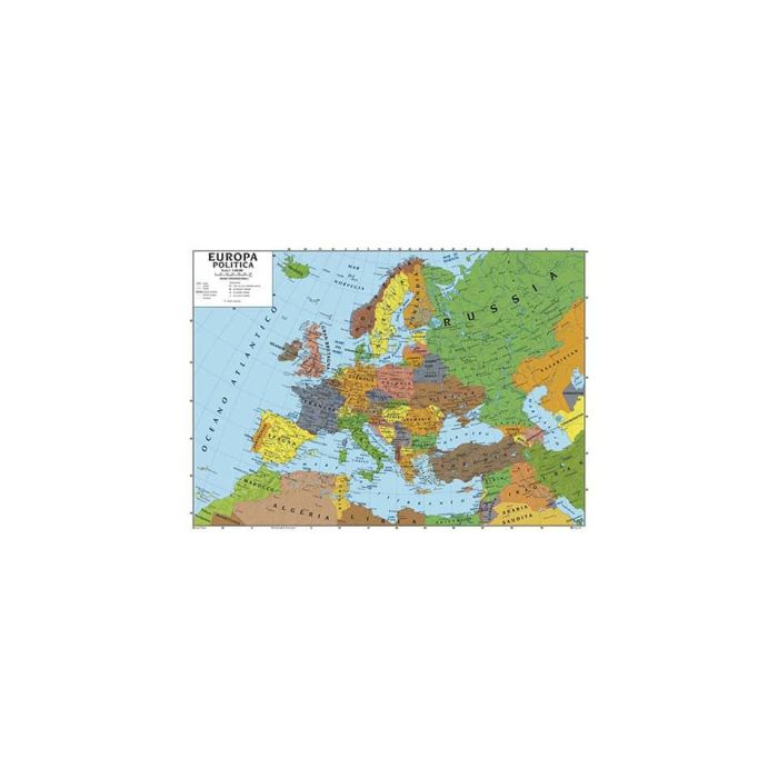 Carta Geografica Italia 100x140cm - Plastificata, Fisica E Politica, Bifacciale - Per Scuola O Ufficio - Foto 4