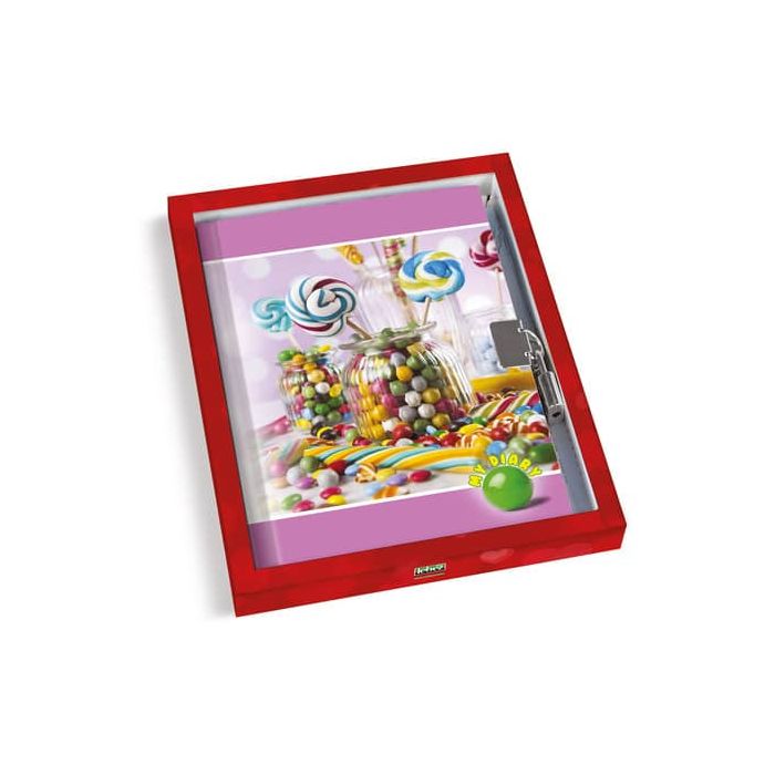 Diario dei segreti con lucchetto Lebez fantasia assortita Love e Candy 80754 main product photo