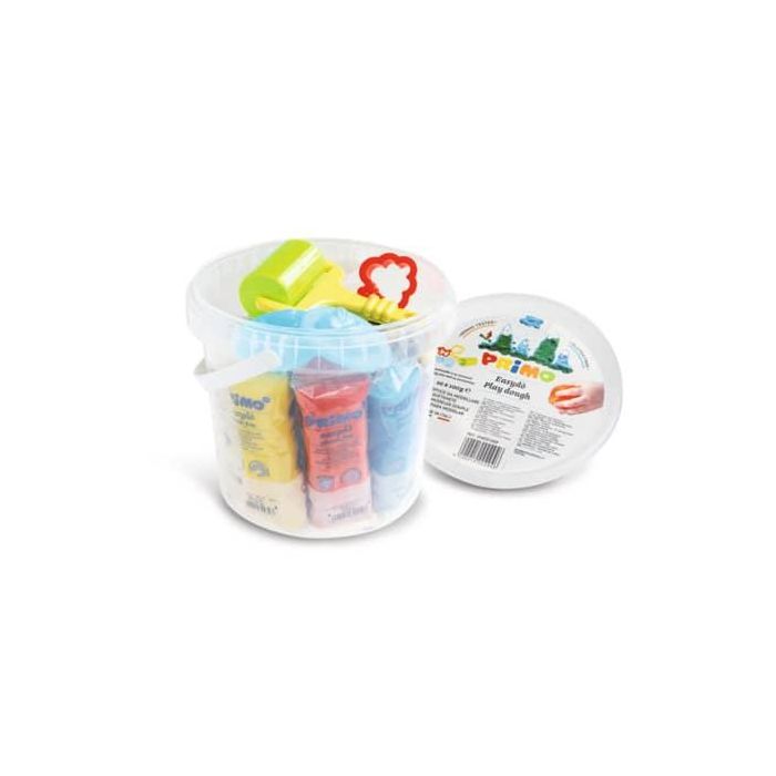 Panetti pasta soffice da modellare Primo Easydo' 100 g - secchiello 10 colori assortiti piu' accessori 294ED10GF main product photo