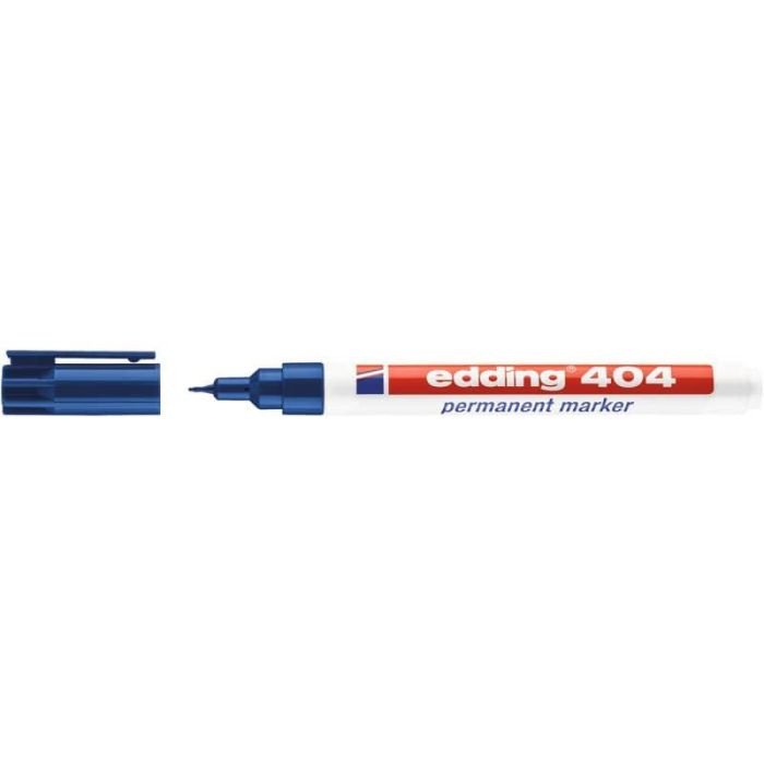 Marcatore permanente edding 404 punta conica 0,75 mm blu 4-404003 main product photo