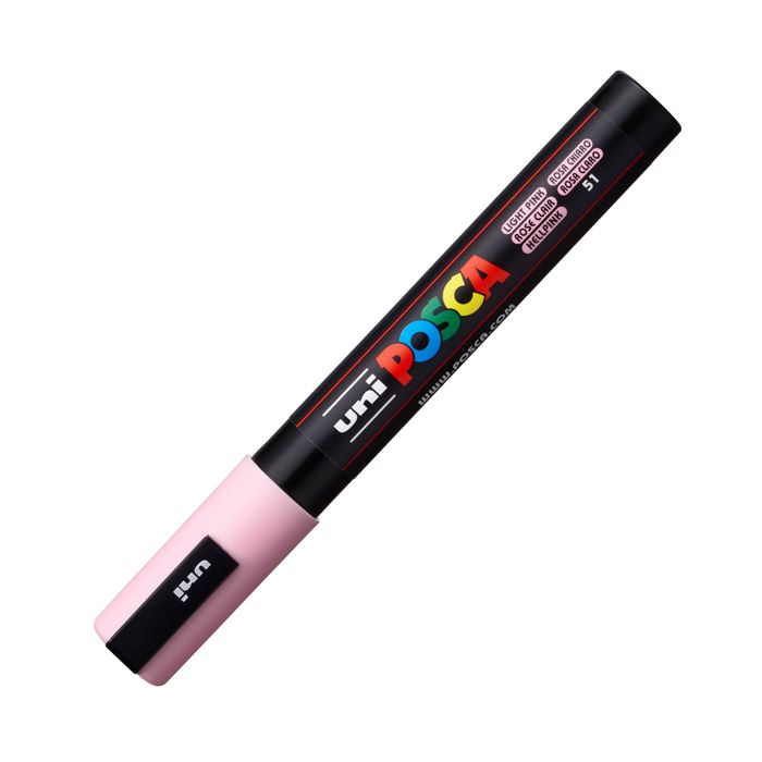 Marcatore a tempera Posca Uni-Ball punta media 2,5 mm rosa chiaro M PC5M RAC main product photo