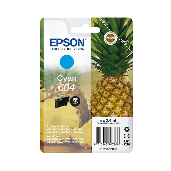 Cartuccia 604 ciano Epson C13T10G24010 main product photo