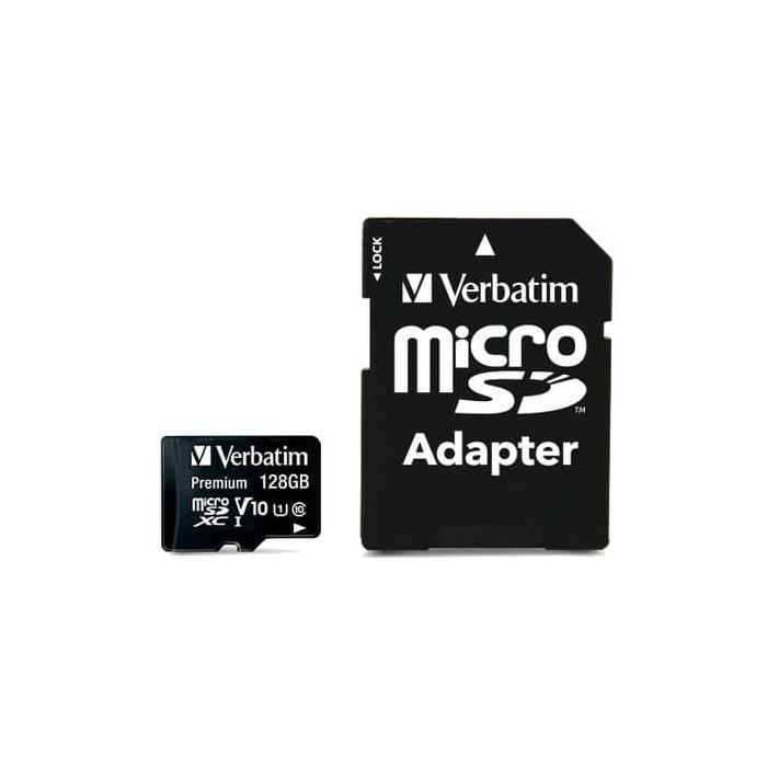 Flash memory card Verbatim micro sdhc - classe 10 con adattatore 128 GB 44085 main product photo