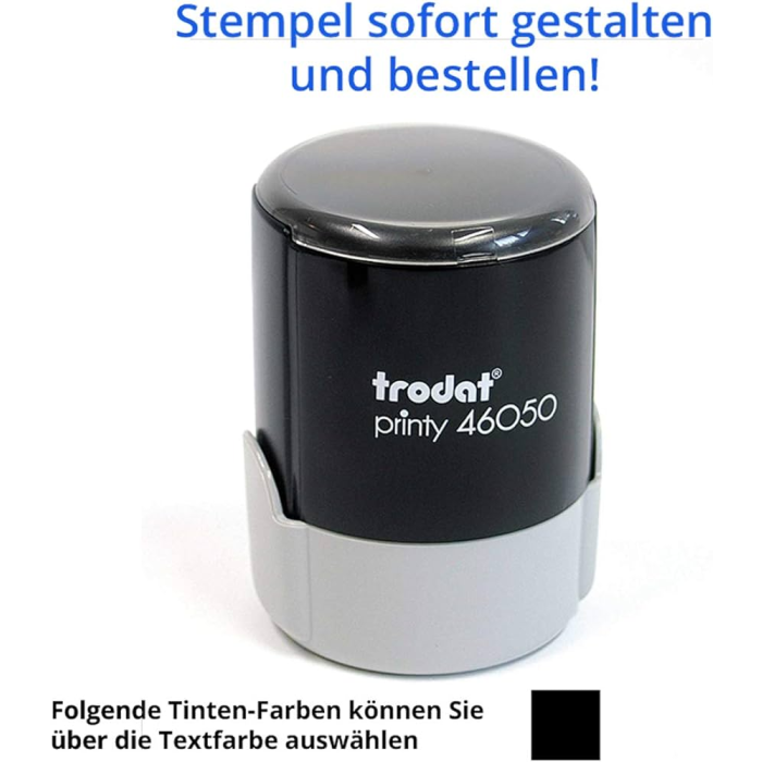 Timbro di testo PERSONALIZZATO Trodat Printy 46050 fino a 11 righe dimensione max personalizzazione Ø50 mm - 182368 main product photo