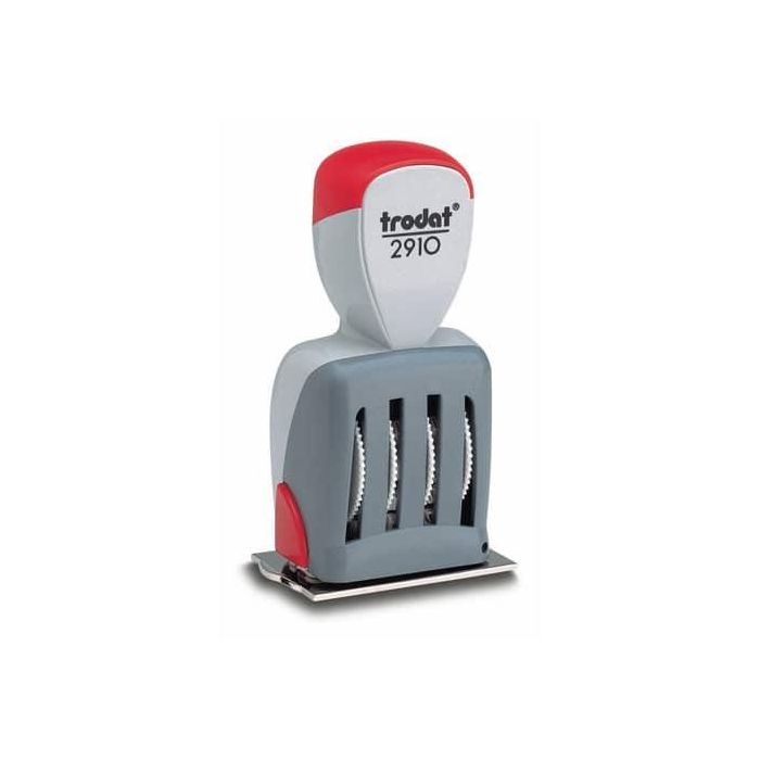 Datario manuale con testo PERSONALIZZATO Trodat Classic 2910/P07 dimensione max pers.ne 60x40 mm - fino a 4+4 righe main product photo