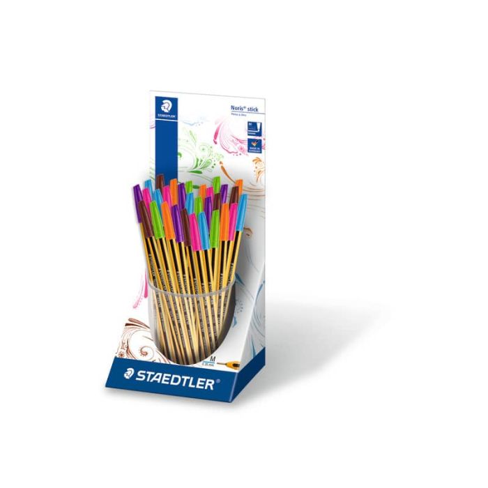 Penna a sfera Staedtler Noris Stick 1 mm assortiti Conf. 30 pezzi - 434M-SKP30 main product photo