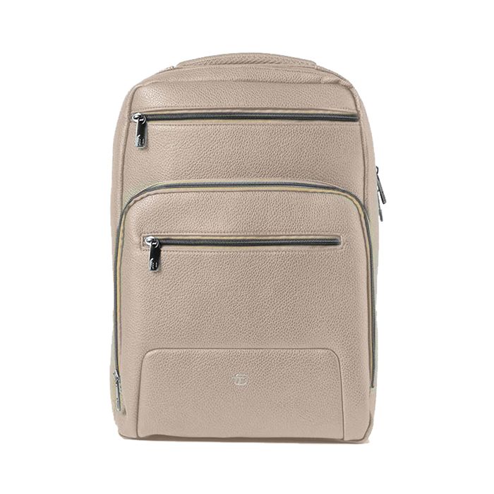 IN TEMPO Zaino Gate Trended - 29 x 42 x 15 cm - ecopelle - ghiaccio - InTempo main product photo