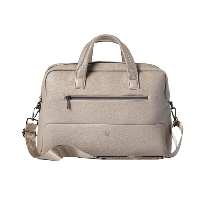 IN TEMPO Borsa Gate Trended - con manici - 41 x 30 x 15 cm - ecopelle - ghiaccio - InTempo main product photo