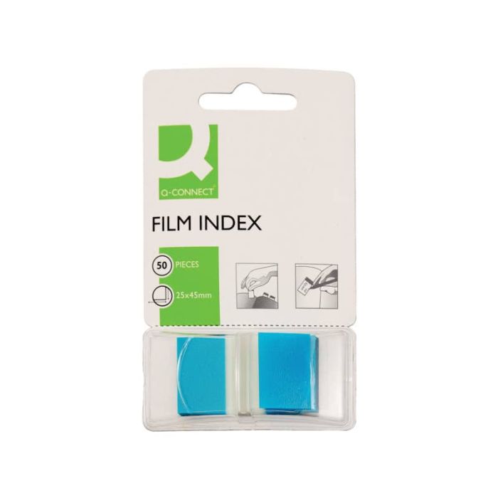 Segnapagina Q-Connect 25x43 mm blu blocchetto da 50 - KF03632 main product photo