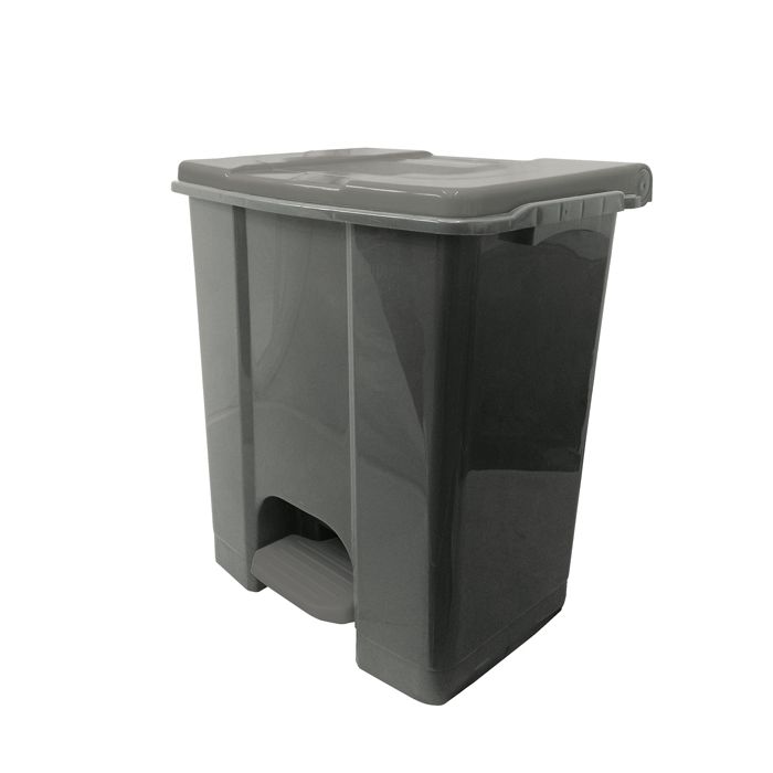 Contenitore mobile Ecoconti - a pedale - 60 L - plastica riciclata - grigio - Medial International main product photo