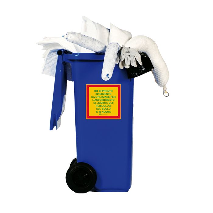 Kit assorbenza per usi universali - in contenitore carrellato - 120 L - Carvel main product photo