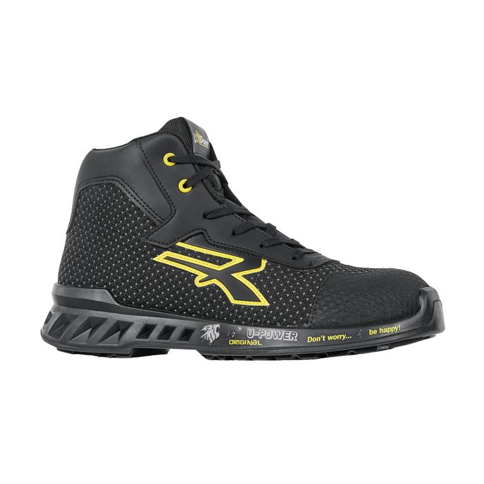 Calzatura di sicurezza Joe - S3 SRC CI ESD RedLeve - numero 37 - nero/giallo - U-Power main product photo