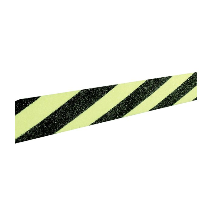Striscia fotoluminescente antiscivolo - 5 x 8 cm - giallo/nero - Cartelli Segnalatori main product photo
