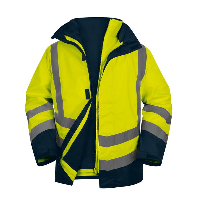 Parka 5 in 1 Optimum 3 alta visibilitA' - taglia XL - giallo fluo - Deltaplus main product photo