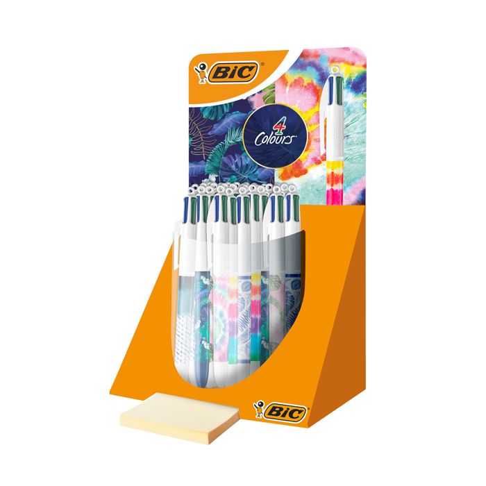 Espositore 30 penne a sfera a scatto Bic 4 Colours fanatsie assortite 9649042 main product photo