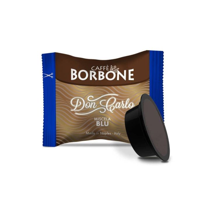 Capsule compatibili Don Carlo 100 pz Caffe Borbone qualità Blu AMSBLU100NDONCARLO