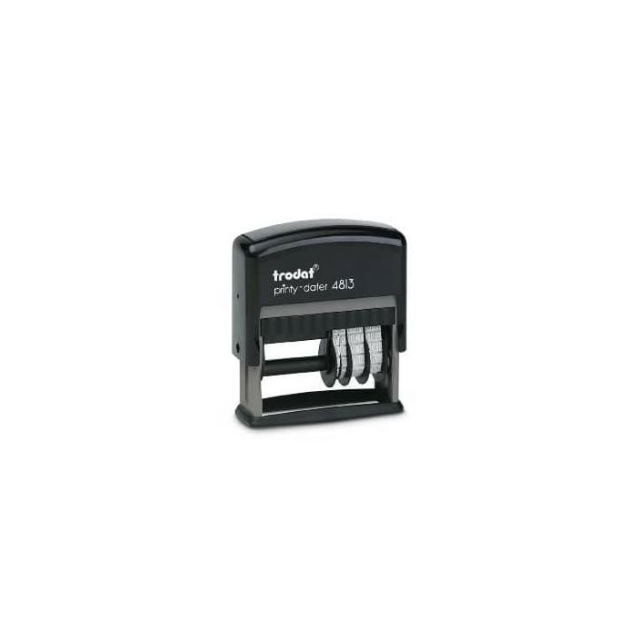 Printy 4813 - Datario con testo PERSONALIZZATO fino a 2 righe dimensione max personalizzazione 26x9 mm - 181812 main product photo