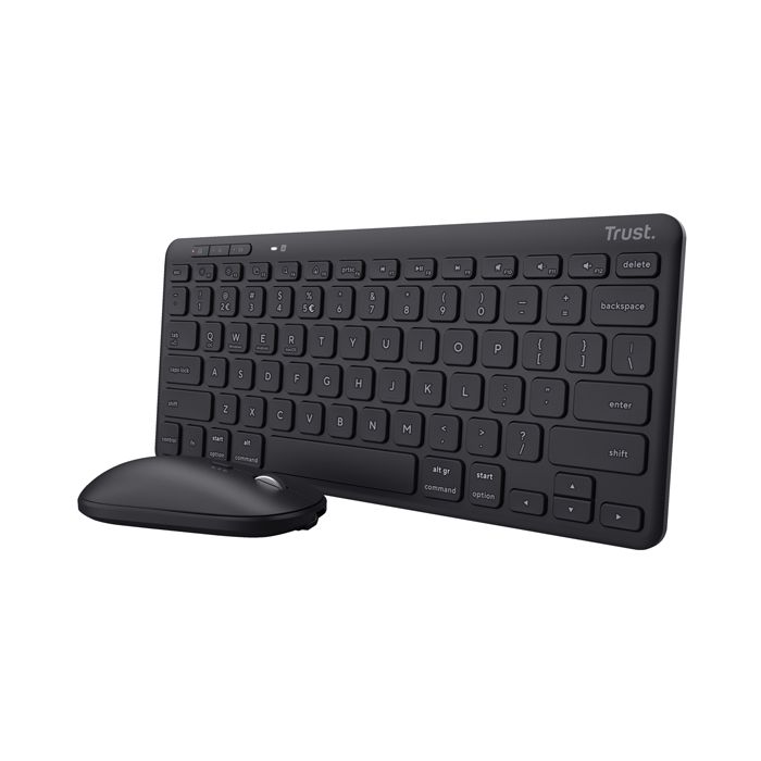 Set tastiera e mouse wireless con ricevitore Trust Lyra nero 24844 main product photo