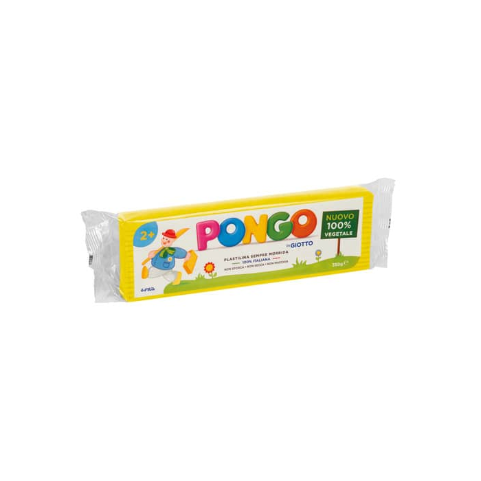 Panetto di plastilina vegetale modellabile 350 g Pongo Giallo F603501 main product photo