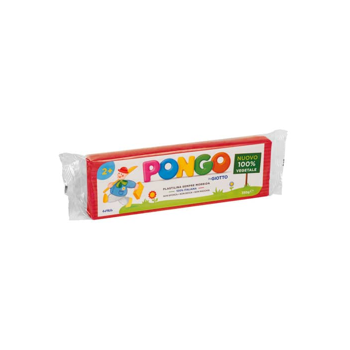 Panetto di plastilina vegetale modellabile 350 g Pongo rosso F603502 main product photo