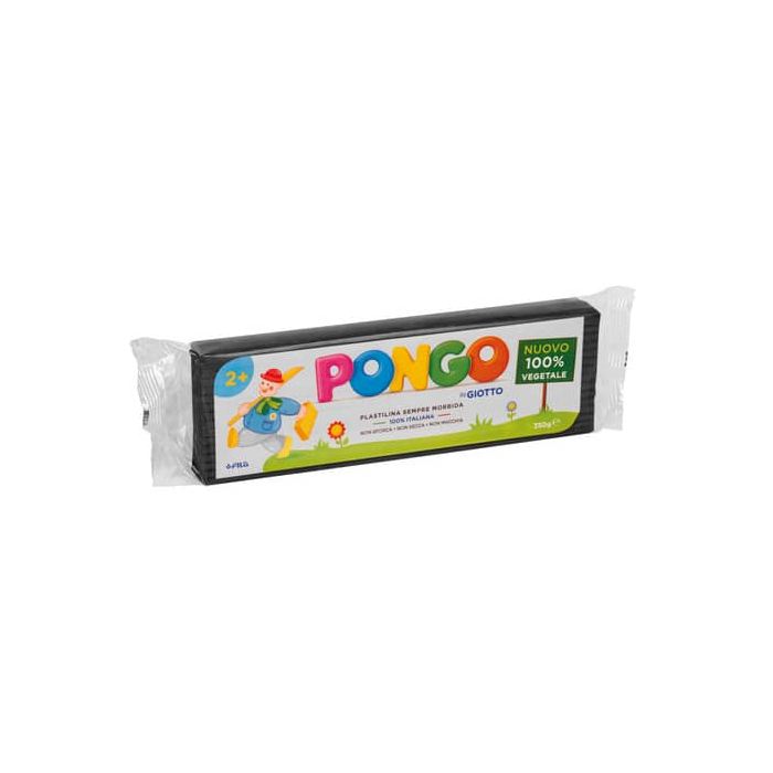 Panetto di plastilina vegetale modellabile 350 g Pongo nero F603505 main product photo