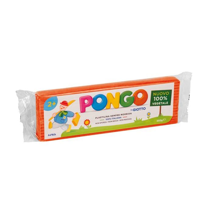 Panetto di plastilina vegetale modellabile 350 g Pongo arancione F603510 main product photo