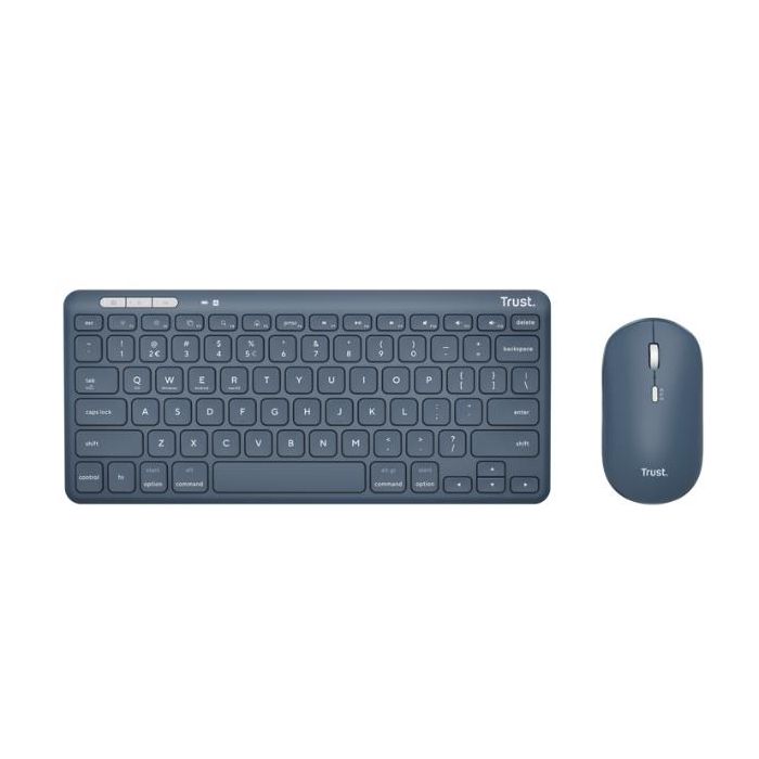 TRUST LYRA WL KEYBOARD & MOUSE IT BLUE main product photo