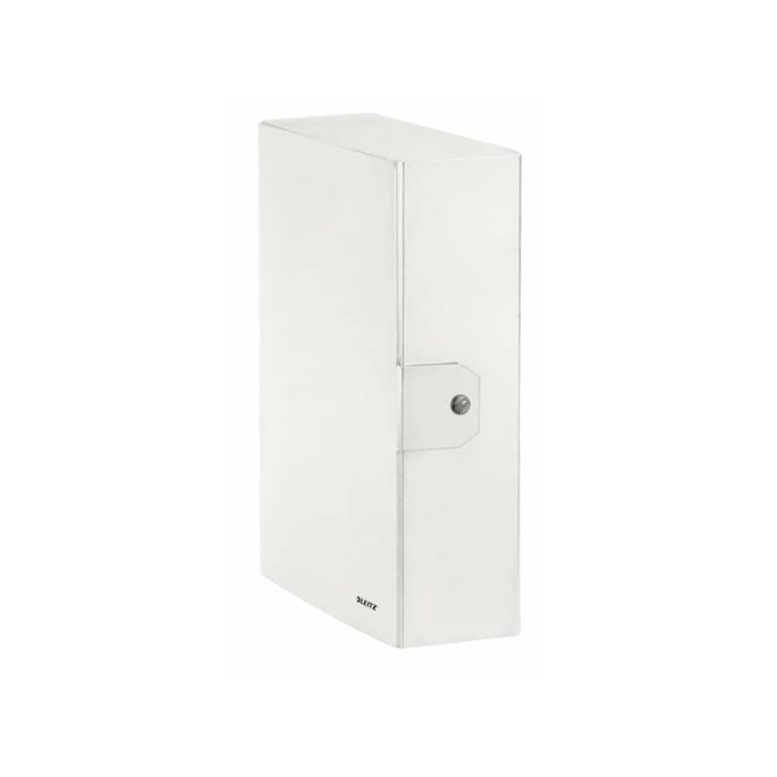 Scatola portaprogetti Leitz WOW in cartone - dorso 10 cm - formato 25x35 cm bianco metallizzato - 39680001 main product photo