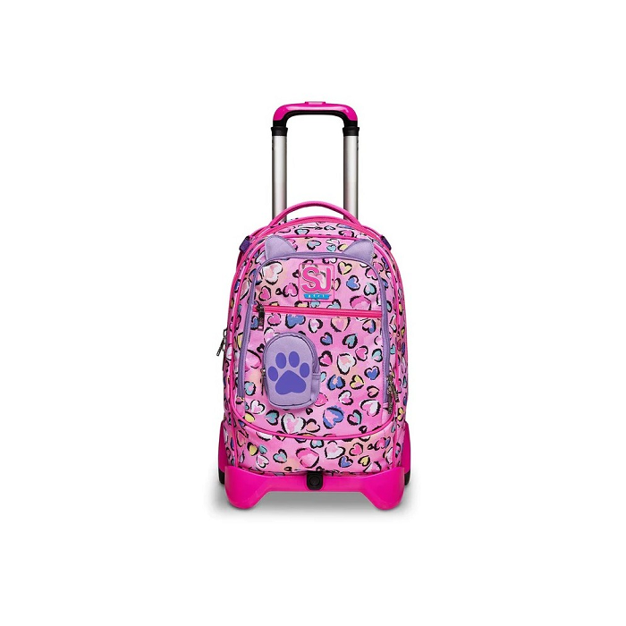 TROLLEY SGANCIABILE SCUOLA SJ GANG JACK 2 RUOTE - FLEECY GIRL- SEVEN main product photo