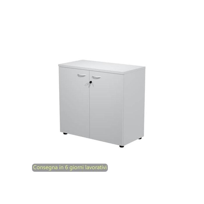 Armadio basso ante battenti con serratura 2898 90x46xH.85 cm Artexport grigio - AR/MB+AB-9 main product photo
