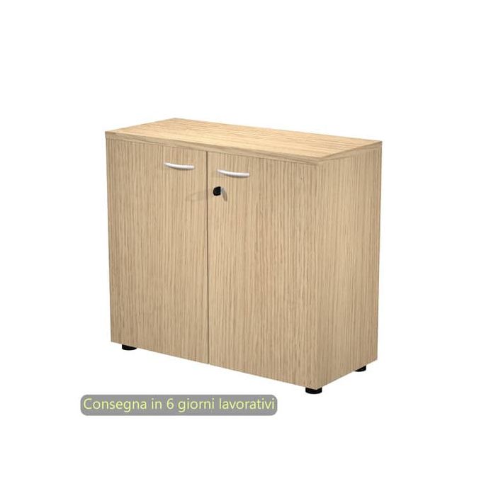Armadio basso ante battenti con serratura 2898 90x46xH.85 cm Artexport rovere - AR/MB+AB-C main product photo
