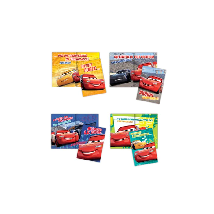 Biglietti auguri assortiti 11,5x16,8 cm conf. 12 pz Rex-Sadoch cars WDBA030G main product photo
