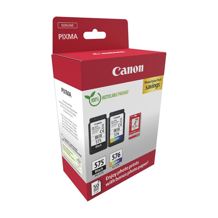Canon Cartuccia Ink PG-575/CL-576+Conf. fogli main product photo