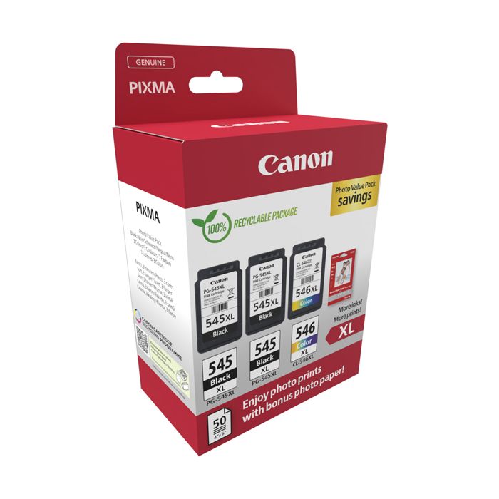 Canon Cartuccia Ink PG-545XLx2/CL-546XL+Conf. Fogli main product photo