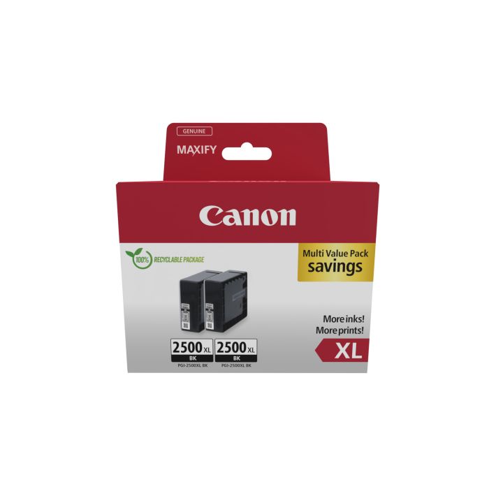 Canon Cartuccia Ink PGI-2500XL Nero conf doppia main product photo