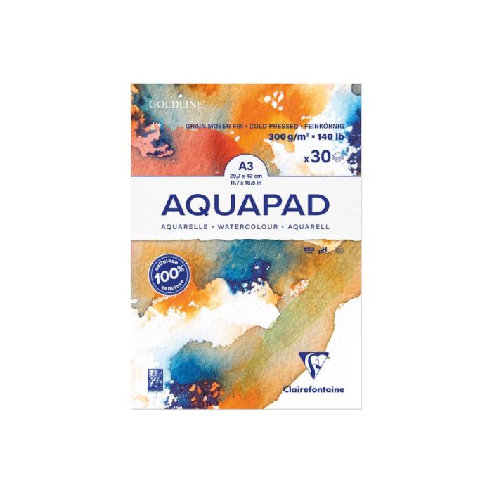 Maxiblocco Clairefontaine Goldline Acqua conf. 3 pz - formato A3 - 975722C main product photo