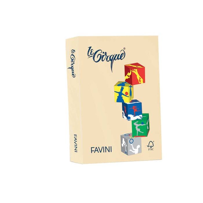Carta colorata FAVINI LE CIRQUE per tutte le tecnologie di stampa 80 g/m² A4 camoscio 105 500 fogli - A71R504 main product photo