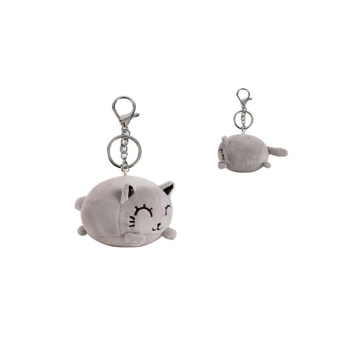 Portachiave.GATTO GRIGIO con gancio. I-TOTAL main product photo