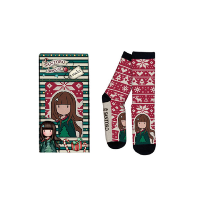 Calze natalizie con scatola regalo, taglia unica main product photo
