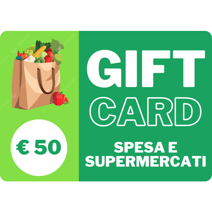 Gift Card buono spesa di € 50,00 per acquisti in Supermercati vari main product photo