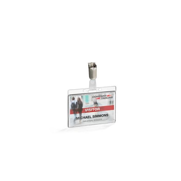 Portabadge trasparente Durable no logo - conf 50 pz - 8950-19 main product photo