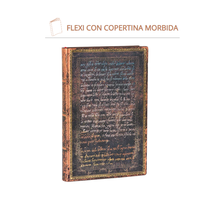 Taccuino flex pagine a righe cm 24x18 - Linea Michelangelo - Paperblanks main product photo