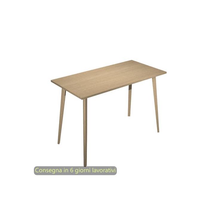 Tavolo alto Woody 160x80xH.105 cm con gambe rovere Artexport piano rovere 6403-DKC-C-AQ main product photo