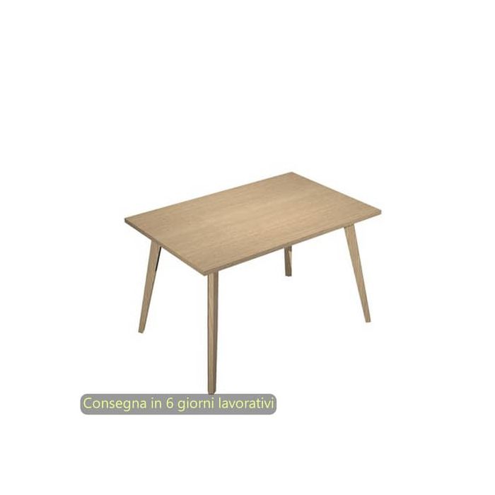 Scrivania piano rovere 120x80xH.74,4 cm gamba rastremata in legno rovere linea Woody Artexport - 6404-DKA-C-AQ main product photo