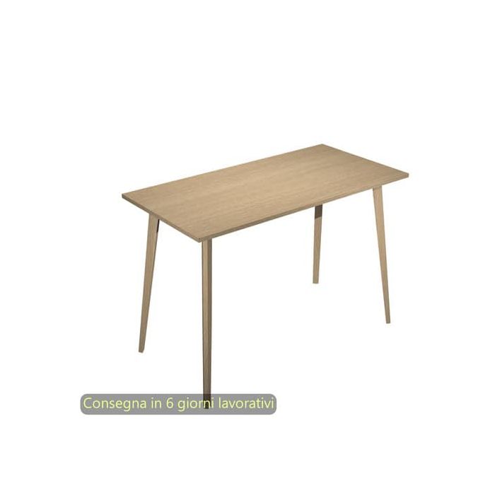 Tavolo alto Woody 120x80xH.105 cm con gambe rovere Artexport piano rovere 6404-DKC-C-AQ main product photo